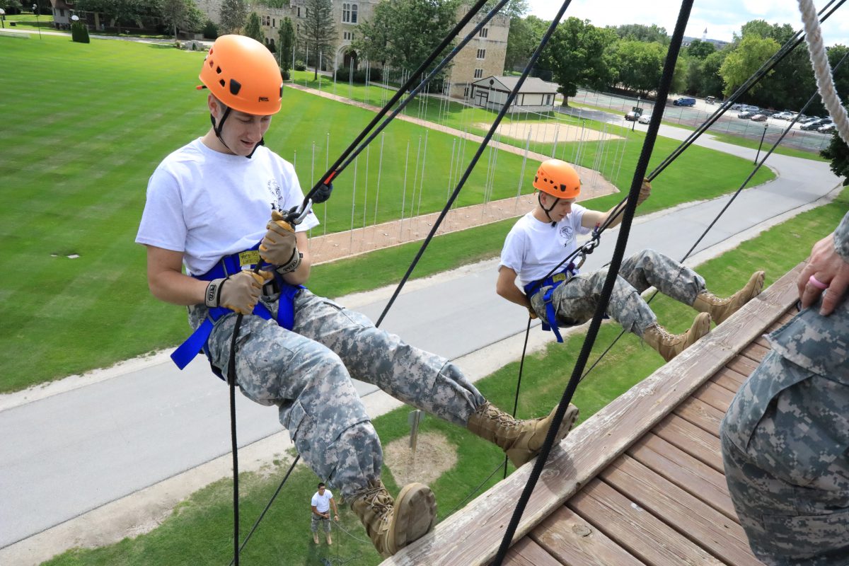 Students training