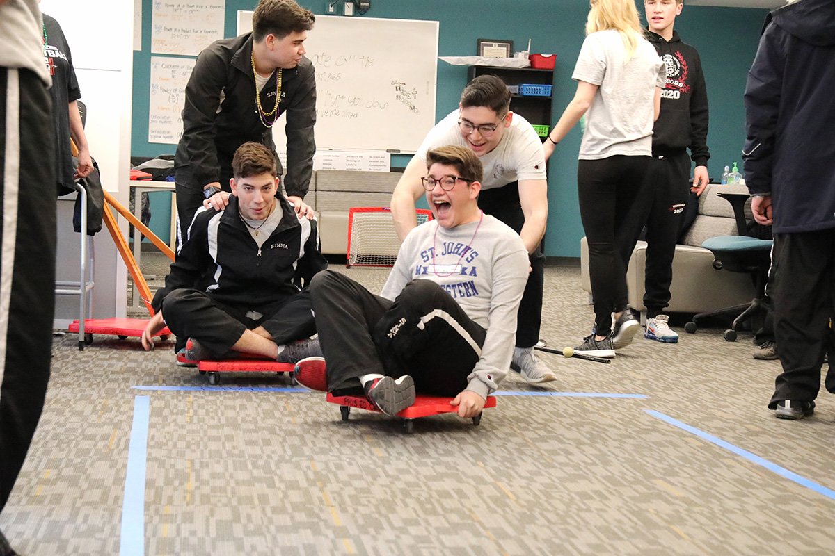 Students having fun