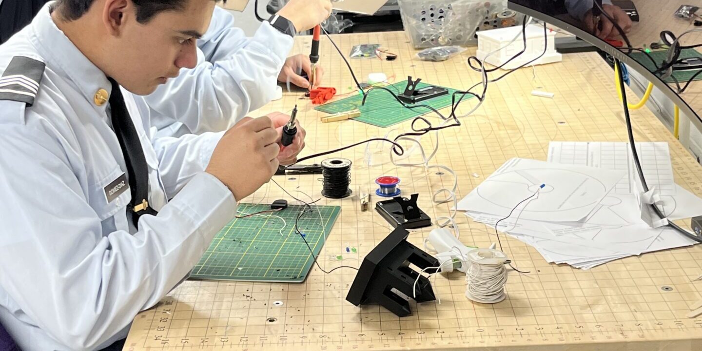 Students work on their 3d projects