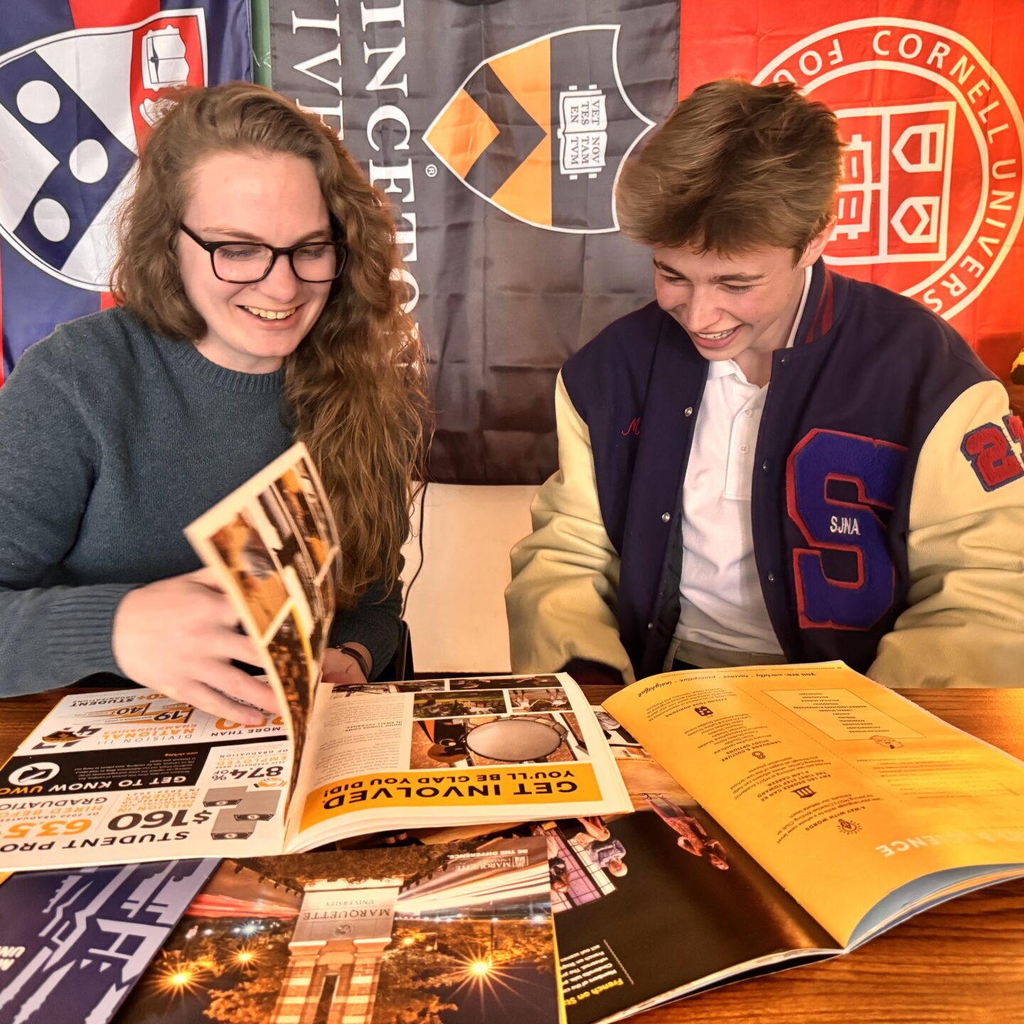 College & Career Counselor Cat Lewis works with a student